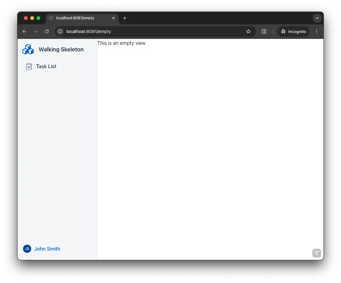 Example of a router layout
